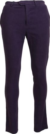 Bencivenga Mens Purple Straight Leg Pants Model Pan74123 Cotton - Size EU 48 (Mens)