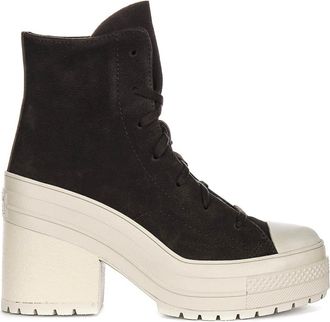 Converse Heeled Boots, female, Brown, 8 UK, De Luxe Heel Platform Coffee Suede