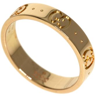 Gucci Icon Pink Gold (18K) Band Ring (Pre-Owned)