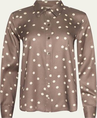 L'agence Ellery Polka Dot Blouse