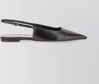 Aeyde fedora buckle flat leather pointed toe