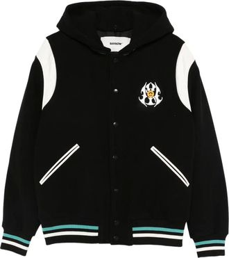 Barrow hooded varsity jacket - men - Polyester - L - Black
