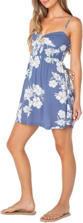 Roxy Sunrise Vibes Print Minidress in Wild Wind at Nordstrom, Size Xx-Large