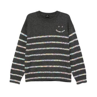 Paul Smith Truien & Vesten, Heren, Grijs, M, Katoen, Rondgebreide trui