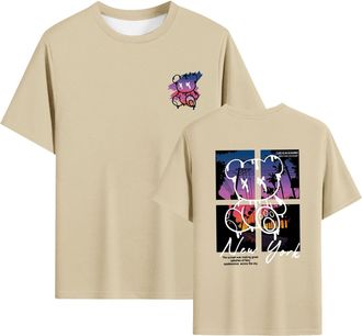 Generic Mens Short Sleeved T Shirts Bear Printed T Shirts Graphic Tees Shirt Mens Graphic Printed Tshirts Casual Short Sleeve Tshirt for Men Summer, Streetwea