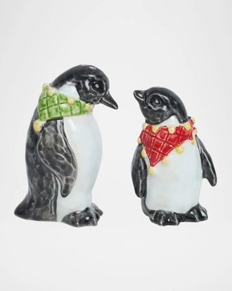 Juliska Clever Creatures Penguin Salt & Pepper Shakers Set