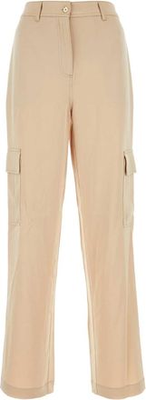 Michael Kors Skin Pink Triacetate Blend Wide Leg Pant