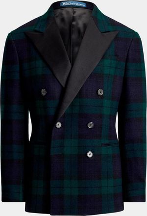 Polo Ralph Lauren Men & apos;s Polo Tailored Fit Plaid Tuxedo Jacket