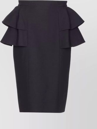 Valentino Garavani high waist midi skirt with ruffle detail