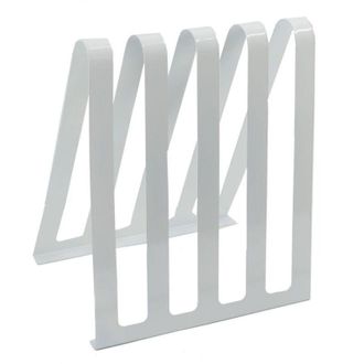 Vacchetti Vacchetti - Revistero De Metal Blanco 4 Plazas Cm31x22h36