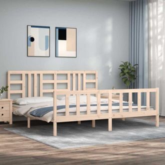 vidaXL Vidaxl - Estructura De Cama Sin Colch&oacute;n Madera Maciza De Pino 200x200 Cm