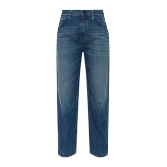 Maison Margiela Jeans met Vintage Effect - Dames - Jeans - Blauw - Maat: W26 Katoen