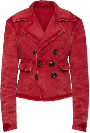 Dsquared2 Giacca denim doppiopetto - Rosso