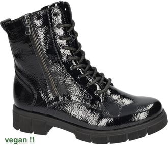 Remonte D2S72-02 Veterlaarsjes - Dames - Veterlaarzen - Zwart - 38 EU - Leer - Schoenen