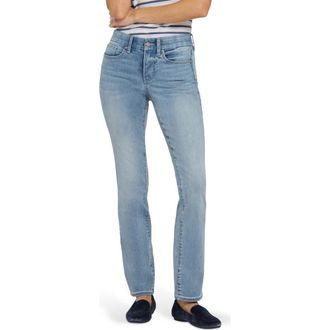 NYDJ Waist Match Marilyn Straight Leg Jeans in Bloom Bound at Nordstrom, Size Xx-Small