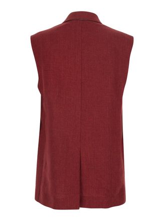 Max Mara Mstaia Gilet - Red