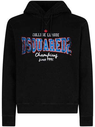 Dsquared2 Hoodie met logoprint - Zwart