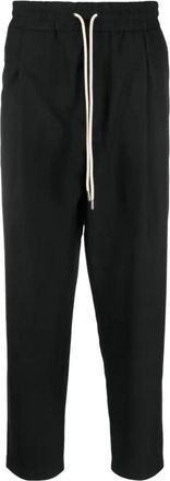 Dr&ocirc;le de Monsieur Signature Zwarte Broek - Heren - Slim Fit Broeken - Zwart - XL - Wol - Broeken
