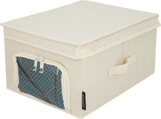 KASANOVA Scatola armadio 30x40x20 cm con finestra e zip