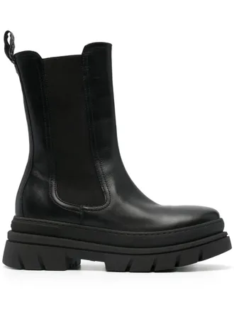 Nero Giardini leather Chelsea boots - women - Calf Leather/Calf Leather/Rubber - 41 - Black