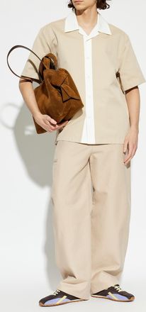 Jil Sander Short-sleeve Shirt, Mens, Cream