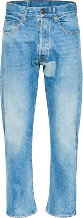 Maison Margiela Blauwe Jeans voor Stijlvolle Casual Kleding - Heren - Regular Fit Jeans - Blauw - W31 - Katoen - Jeans