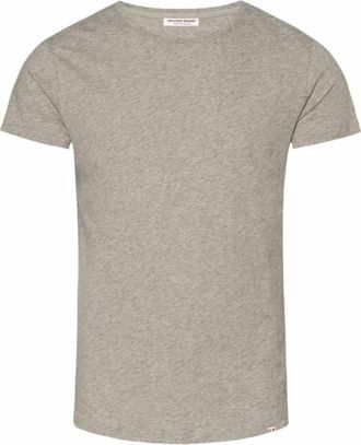 Orlebar Brown Op Maat Gemaakt Crew Neck T-Shirt - Heren - T-shirts - Grijs - S - Katoen - Tops