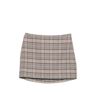 Anine Bing Check-pattern Mini Skirt
