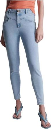 One Teaspoon Hoge taille Skinny Preachers Jeans - Dames - Skinny Jeans - Blauw - W26 - Katoen - Jeans