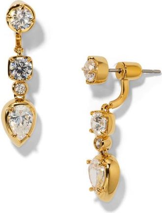 Nadri Delancey Front/Back Earrings in Gold at Nordstrom