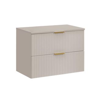 Petits Meubles Mueble bajo lavabo encimera estratificado Beige