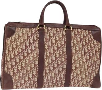 Dior Pre-owned Weekend Bags, female, Multicolor, Size: ONE SIZE Pre-owned Trotter Boston Bag