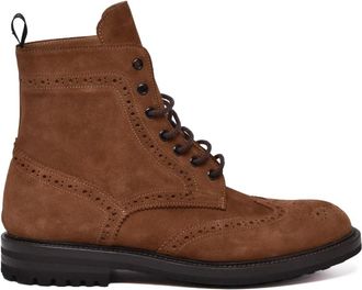 Cerbero Schoenen, Heren, Bruin, 43 1/2 EU, Leer, Scarponcino in Suede