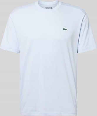 Lacoste Sport Regular Fit T-Shirt aus Baumwoll-Mix in Rauchblau, Gr&ouml;&szlig;e XXXL