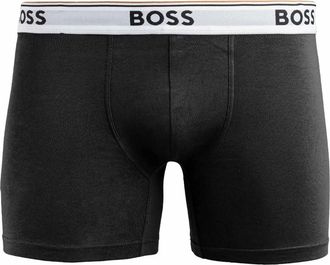 HUGO BOSS Ondergoed, Heren, Zwart, S, Katoen, Heren Boxershorts 3-Pack Zwart Katoen