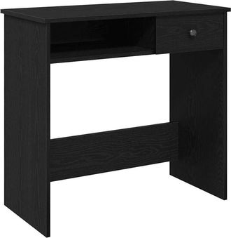 vidaXL Vidaxl - Escritorio de madera contrachapada negro 80x40x75 cm