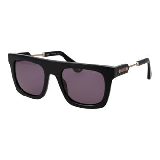 Police Black Cellulose Acetate Mens Sunglasses