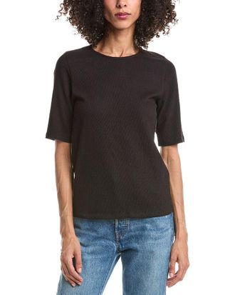 Eileen Fisher Crewneck Elbow Sleeve Top