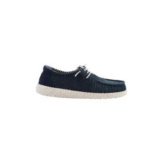 Hey Dude Laced Shoes, female, Blue, Size: 13 US Wally Stretch Sox