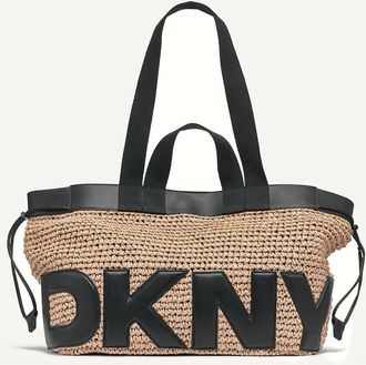 DKNY 1989 Capsule Bardot Tote in Natural/black at Nordstrom
