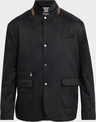 Kiton Men & apos;s Performance Stand-Collar Jacket