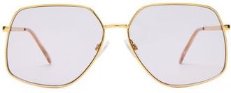 AIRE Altair 61mm Aviator Sunglasses in Gold /Sand /Lavender Tint at Nordstrom