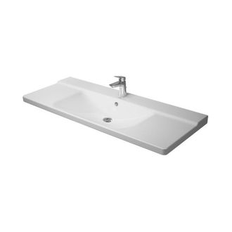 Duravit Duravit P3 Comforts Mueble Lavabo Con Plataforma Para Grifo Rebosadero 1250x500mm Sin Orificio Para Grifer&iacute;a Blanco