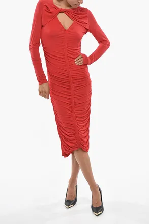 Isabel Marant Fitted Draped Dress VOLGANE Isabel Marant