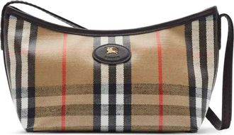 Burberry Mini Highlands Shoulder Bag - Womens - Linen/Flax/Cotton/Viscose
