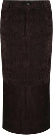 D.exterior Maxi Rok - Dames - Maxi Rokken - Bruin - M - Rokken