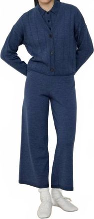 Diarte Callum Cardigan In Blue Melange