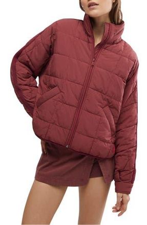 Free People FP Movement Pippa Packable Puffer Jacket in Sour Cherry at Nordstrom Rack, Size Medium