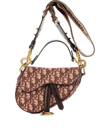 Dior Sadle monogram shoulder bag - women - Fabric - One Size - Brown