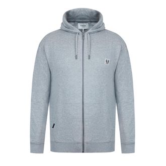 Firetrap Heren Logo Full Zip Hoodie (Grijze Mergel)